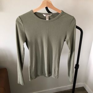 Banana Republic Sage Green Long-sleeve T-shirt